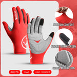 Touch Screen Long Full Fingers Half Fingers Gel Sports Cycling Gloves MTB Road Bike Riding Racing Women Men Bicycle Gloves