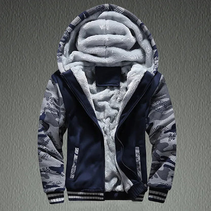 Prowow Quick sell popular winter men's casual sports cardigan sweater jacket with plush and thick insulation sweater