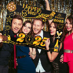 2025 Crown Number Foil Balloons Happy New Year Eve Party Decoration Photo Booth Props Supplies Christmas Home Decor Navidad 2024