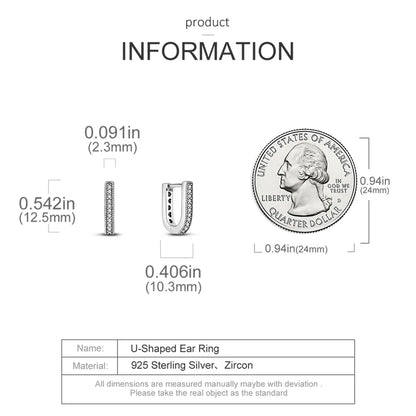 Genuine 925 Sterling Silver Love Feather Earrings Fit Original Charms Hoop  For Women girls Stud Earring Fine Jewelry Gifts