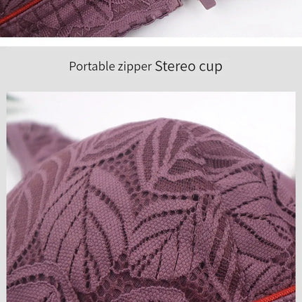 Soft cotton cups before the zipper in the elderly underwear breathable women without steel ring tank top lace large size bra