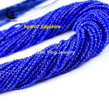 Zhe Ying 10strands/lot Tea Color Glass Beads Hydro Round Micro Faceted Crystal Loose Beads for Bracelet Necklace Accessories