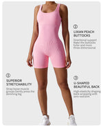 High Elastic Integrated Tight Fitting Jumpsuit Aerial Beauty Back Yoga Suit Seamless Jumpsuit for Women