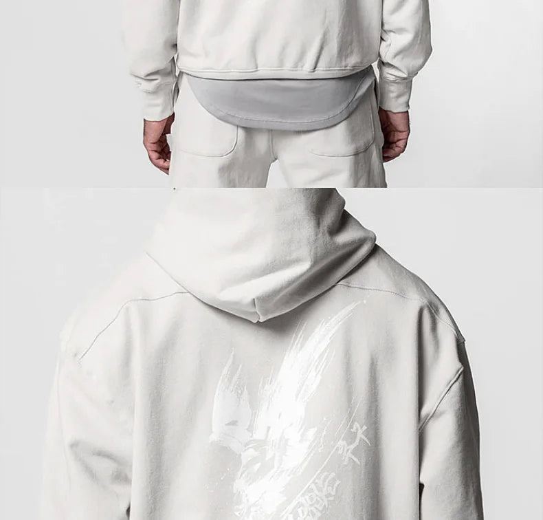 Mens Brand Fitness Long Sleeve Sports Hoodie Bodybuilding Workout Casual Pullover Sweatshirts Male Coat Tracksuit Gym Clothing