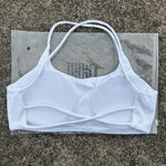 Solid Color Underwear Cross-back Women Fitness Bra Yoga Vest Gym Sport Top Hollow back Push With Chest Pad Four shoulder straps