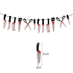 Halloween Hanging Banner Garland Bunting Pumkin Ghost Bat Paper Banner Door Hanging Ornaments Halloween Xmas Party Decoration