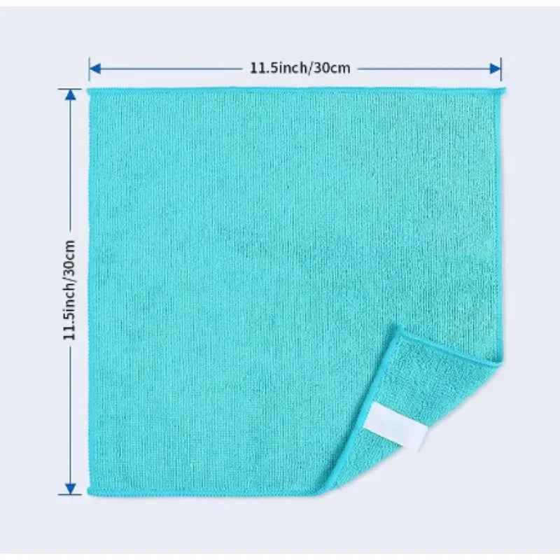 Black Thicken Microfiber Car Cleaning Towels Soft Quick Drying Windows Mirrors Wiping Rags Home Double Layer Clean Cloths