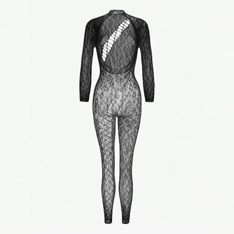 Crotchless Sex Bodysuits Transparent Bodystocking Hollow Bold Body Suit Backless Pantyhose Erotic Costumes Sexy Fishnet Lingerie