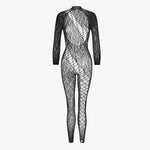 Crotchless Sex Bodysuits Transparent Bodystocking Hollow Bold Body Suit Backless Pantyhose Erotic Costumes Sexy Fishnet Lingerie