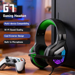 Gaming Headset USB Stereo Surround Wired Headphone with Noise Reduction Mic Earphones for Computer PC Gamer