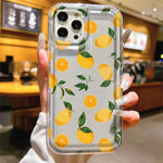 Summer Fresh Fruit Lemon Print TPU Phone Case for IPhone 16 17 15 14 13 12 11 Pro Max 16 Plus 17 Air Cushion Shockproof Cover