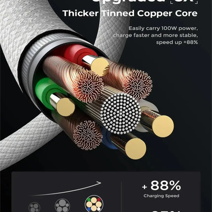 Fro iPhone 15 Pro Max 60W PD Woven Fast Charging Braided Cable 15Pro USB-C 15 Plus Type-C Data Cable