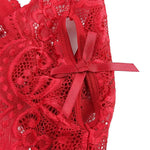 Transparent Lingerie For Women Super Hot Erotic Underwear Sex Pajamas Crotchless Pornographic Lace Teddies Bodysuit Sexy Outfit