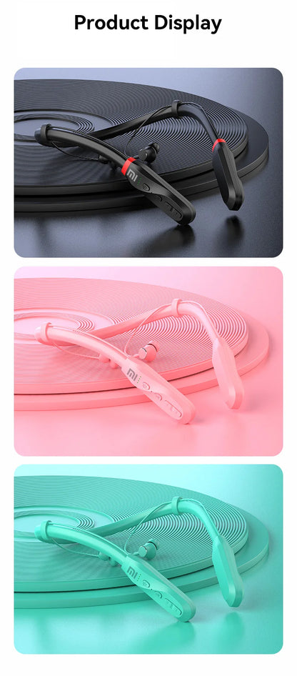 200 Hour Play XIAOMI i35 Neckband Wireless Earbuds Bluetooth5.3 Stereo Earphones Noise Reduction Sport Neckband Headset
