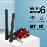 FENVI WiFi 6 1800Mbps Adapter PCI Express Wireless Adapter BT 5.2 Dual Band 802.11AX/AC MT7921 Wi-Fi Network Card Windows 10/11