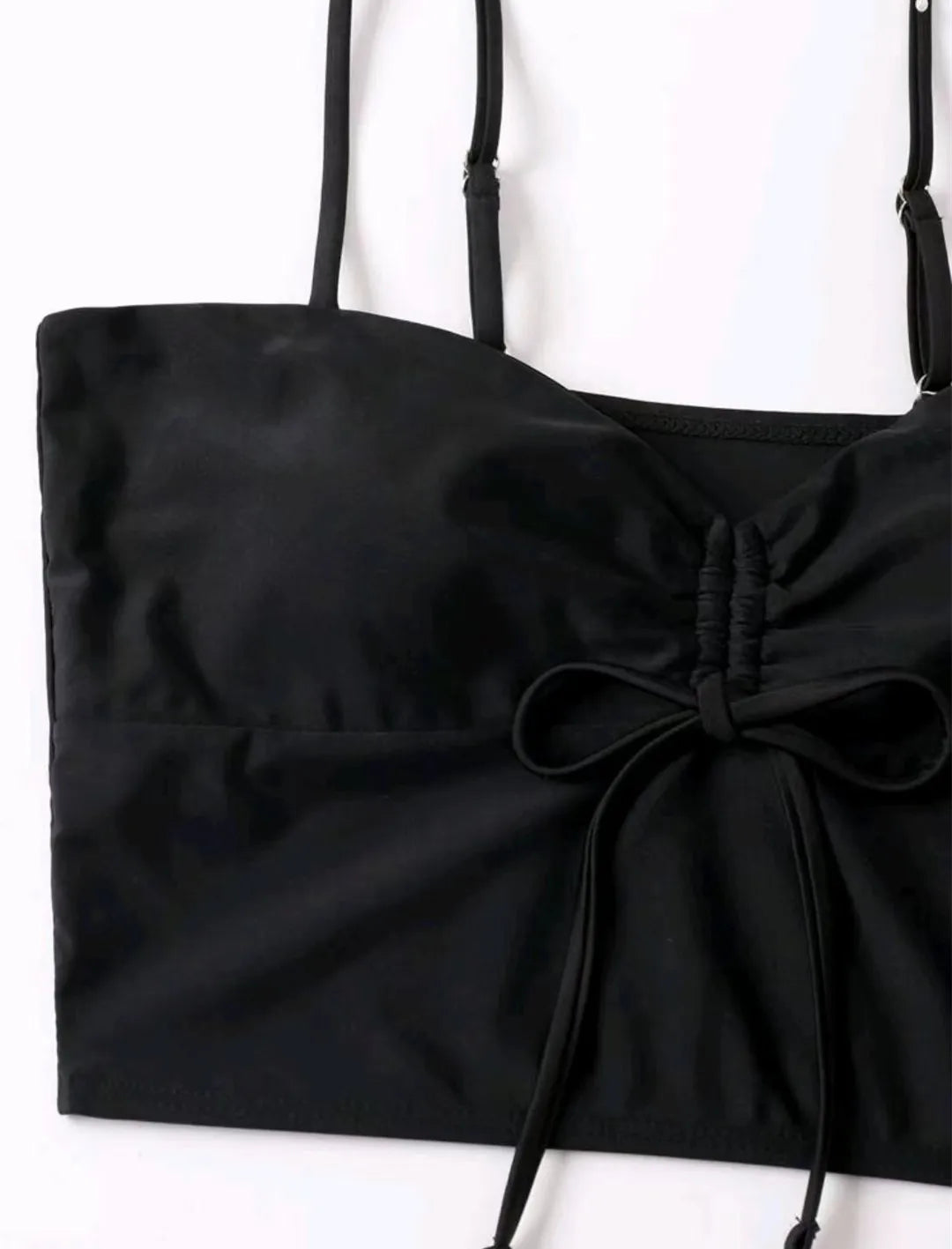 Drawstring Front Shorts Bikinis 2025 High Waist Swimsuit Women Swimwear Female Bathers Bathing Swimming Swim Suit Beachwear