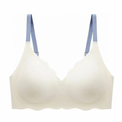Sexy Seamless Bras For Women Wire Free Push Up Brassiere V Neck Bralette Women's Glossy Soft Underwear Female Lingerie Intimates