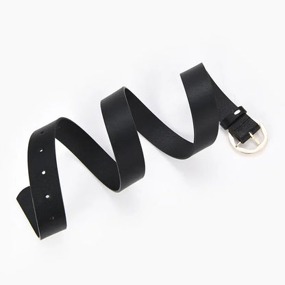 Women's Personalized Leopard Patterned Snake Patterned Belt with Gold Buckle for High-end Fashion and Fashionable Wear