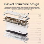 AULA F108Pro/F108 Wireless Bluetooth tri-mode connection, multi-functional display, Gasket structure, RGB lighting effects