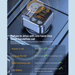 Car Bluetooth Receiver USB U Disk Read PD20w Fast Charging Digital Display Car Mobile Phone Adapter FM Transmiter For Cellphones