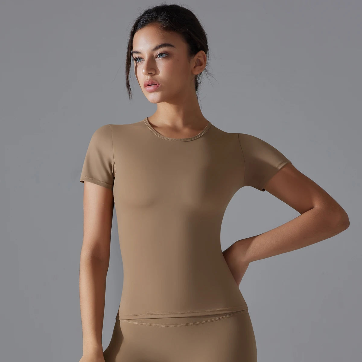 Yoga Vest Training Fitness Top Windproof Running Suit Solid Colour Cycling Fitness Quick Dry Women's Sweatshirt