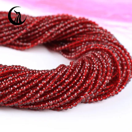Zhe Ying 10strands/lot Tea Color Glass Beads Hydro Round Micro Faceted Crystal Loose Beads for Bracelet Necklace Accessories