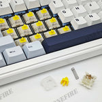 Gateron Milky Pro Switches Milky Yellow Pro Red Linear Pre Lubed Switch SMD RGB Mx Stem Switch for Mechanical Keyboard 5pin POM