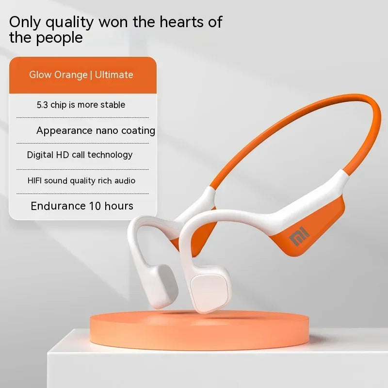 XIAOMI Mijia A20 Bone Conduction Neckband Wireless Earphones Bluetooth Headphones Sports Over Ear Headset With Mic Stereo Earbud