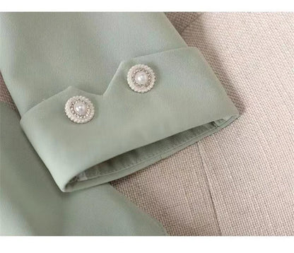 Spring Autumn Casual Suits Jacket Women 2024 New Loose White Suit Collar Thin Coat Fashion Elegant Single Buckle Blazer Female
