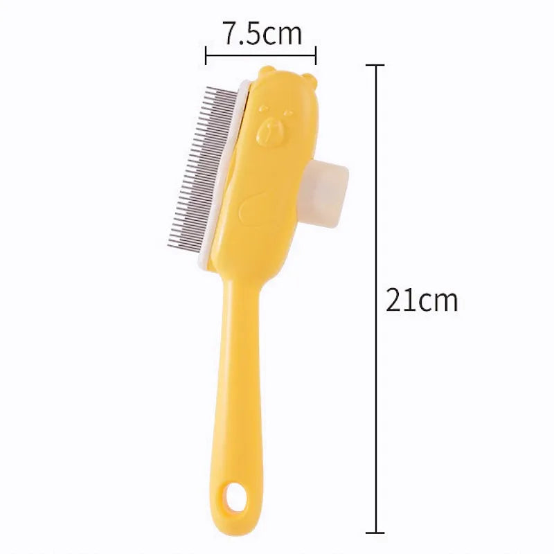 Dog Comb Pet Hair Remover One Button Dogs Brush Self-cleaning Cat Brush Massage Combs for Dog Grooming Brushes for Pet Products