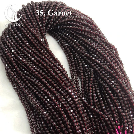 Zhe Ying 10strands/lot Tea Color Glass Beads Hydro Round Micro Faceted Crystal Loose Beads for Bracelet Necklace Accessories