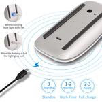 Bluetooth Wireless Mouse Rechargeable Silent Multi Arc Touch Mice Ultra-thin Magic Mouse For Laptop Ipad Mac PC Macbook