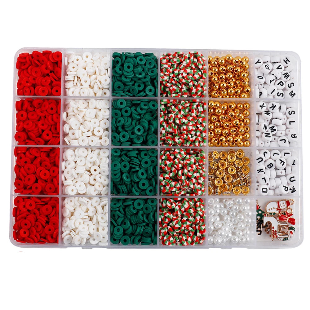 1 Set  Multi-Size  ABS Pearl Bead And  Polymer Clay Beads For DIY Crafts Merry Christmas  Gift  Sewing Decor BeadB0146