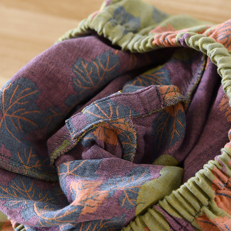 2024 Japanese Spring and Autumn New Women's Pajama Set 100% Cotton Vintage Long sleeved Pants Two Piece Set for Home Furnishings