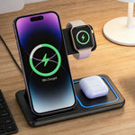 Foldable 3 in 1 30W Wireless Charging Station for iPhone