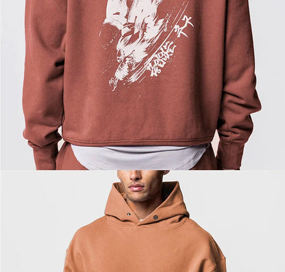 Mens Brand Fitness Long Sleeve Sports Hoodie Bodybuilding Workout Casual Pullover Sweatshirts Male Coat Tracksuit Gym Clothing