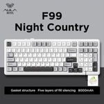 Aula F99 Gaming Mechanical Keyboard Three Mode 2.4g Wireless Bluetooth Wired Hot Swap PBT Gasket RGB For Games Typing 99 Keys