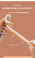 Magnetic Locking Shoelaces without ties Sneakers elastic laces  Children Adults Quick On/Off Shoelaces Shoe accessories 1 Pair