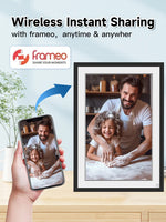 Frameo 10.1 Inch WiFi Digital Picture Frame，1280 * 800IPS HD Cloud Smart Digital Photo Frame,32GB Storage, Wall Mountable, Auto-