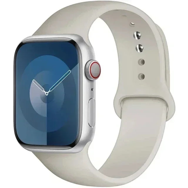 Silicone Band For Apple Watch strap 44mm 45mm 40mm 41mm 42-38mm 45 mm sport bracelet iwatch series 8 7 6 5 4 3 SE 9 Ultra 2 49mm