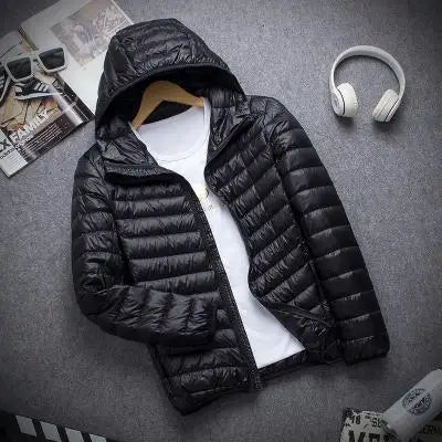 New autumn and winter Down jacket men's fashion hooded super light warm slim coat Down jacket men's coat