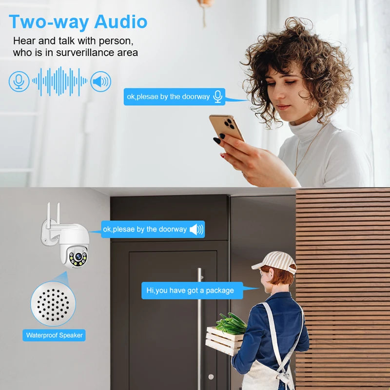 Smar 3MP Wireless CCTV Security Camera System PTZ Wifi Camera Outdoor Surveillance Camera Kit  Alarm 8CH NVR WIFI Camera Set