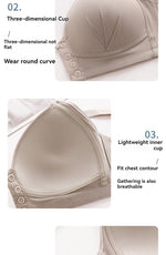 New Large Size Front Buckle Sexy Push up WOMEN'S Bra Adjustable Thin Cup Breathable Comfortable Middle-aged Mom Ladies Underwear
