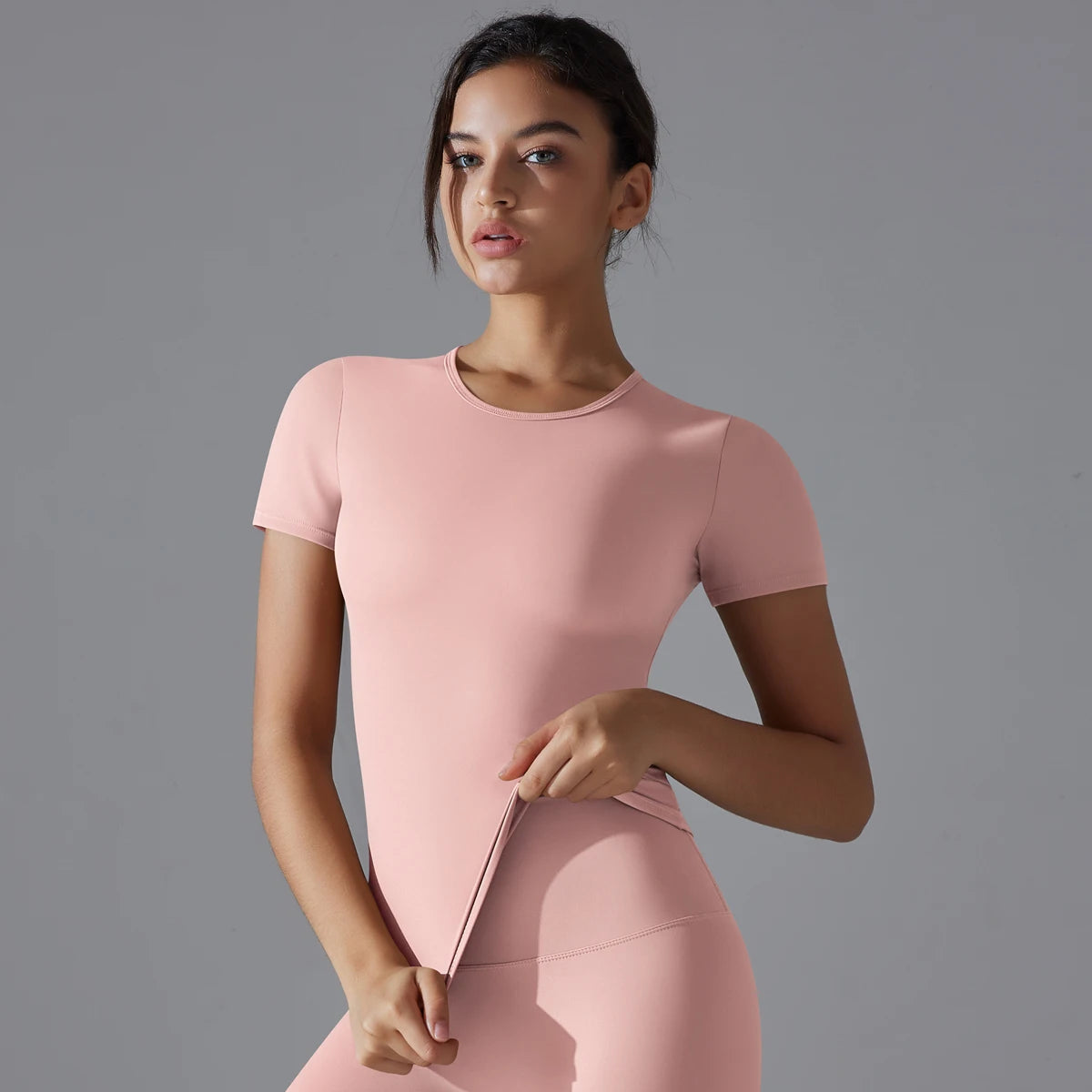 Yoga Vest Training Fitness Top Windproof Running Suit Solid Colour Cycling Fitness Quick Dry Women's Sweatshirt