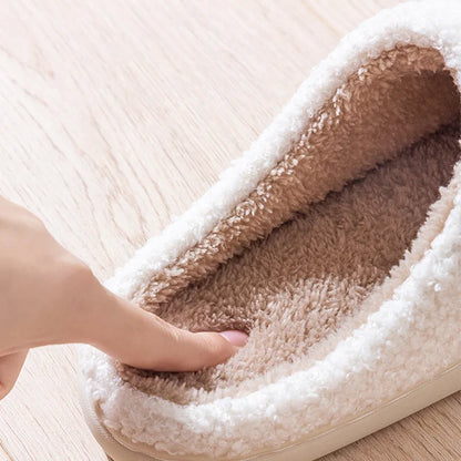 New Christmas Elk Cotton Slippers For Men Women Halloween Mask Home Slip Resistant Couples Indoor Plush Cotton Shoes In Winter