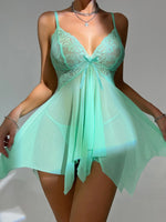 New In Sexy Lingerie For Woman Transparent Porno Sexual Clothing Babydoll Lace Teddy Dress Erotic Underwear Crotchless Sleepwear