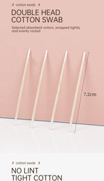 100/300pcs Double Head Cotton Swab Women Makeup Cotton Buds Tip For Medical Wood Sticks Nose Ears Cleaning Health Care Tools