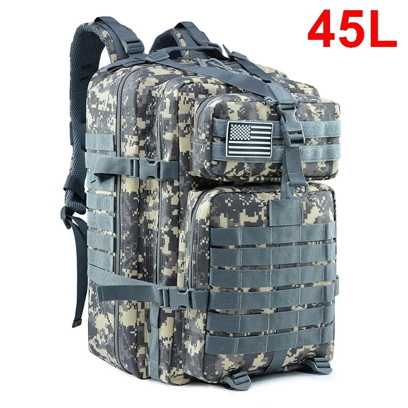QT&QY 30/50L Tactical Backpacks Man Traveling Bags Survival Outdoor 3P Assault Pack EDC Molle Pack hiking Trekking Hunting Bag