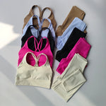 Yoga Suit Women High-end Sports Bras Leggings Slimming Hip Lifting Sports Fitness Bras and Leggings Tank Top Breathable Set
