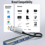 Lemorele 120cm 4Ports USB HUB OTG USB A 3.0 Adapter Multi Splitter Adapter Laptop Accessories For Xiaomi Lenovo Macbook Pro
